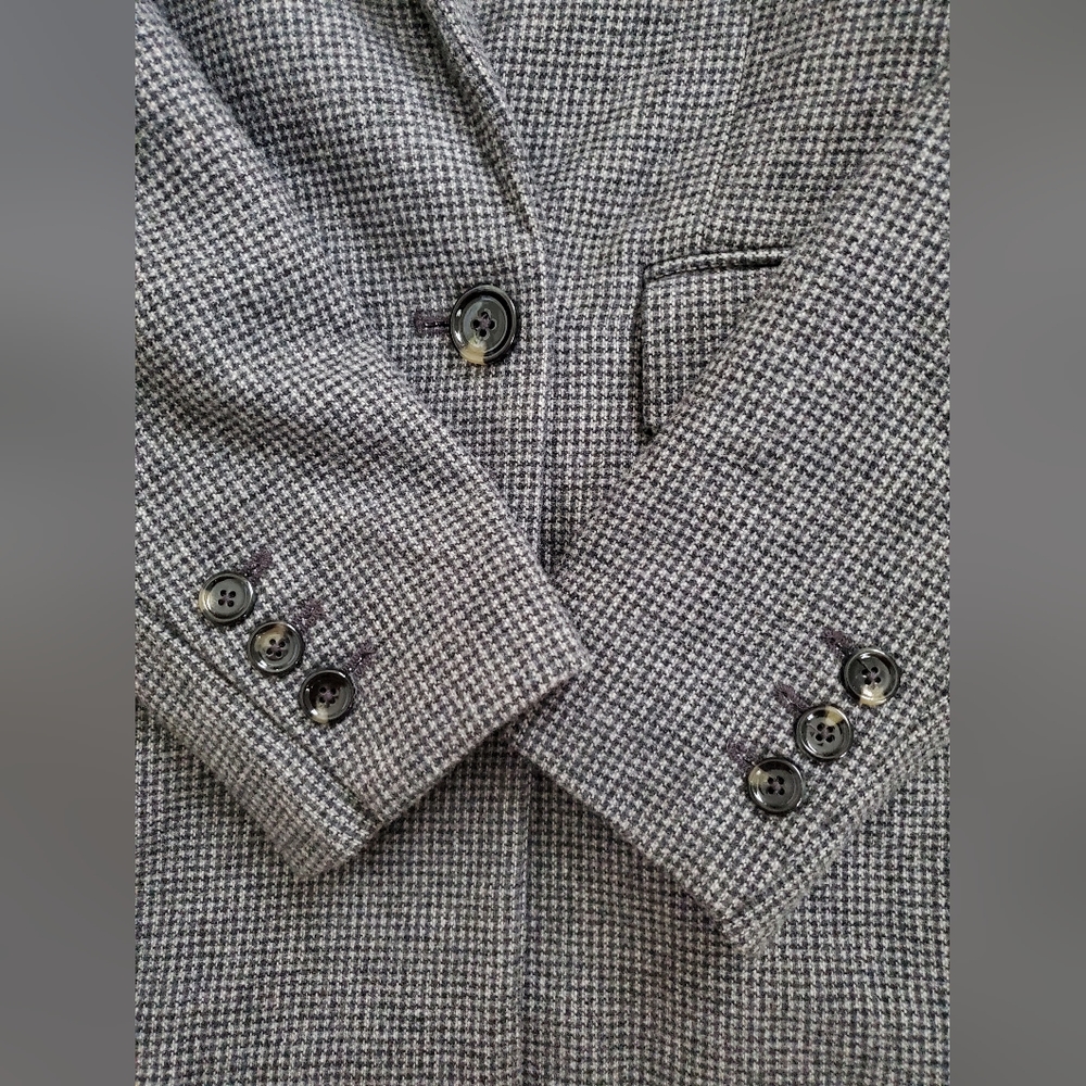 Mango Houndstooth Wool-Blend Blazer - Picture 6 of 9